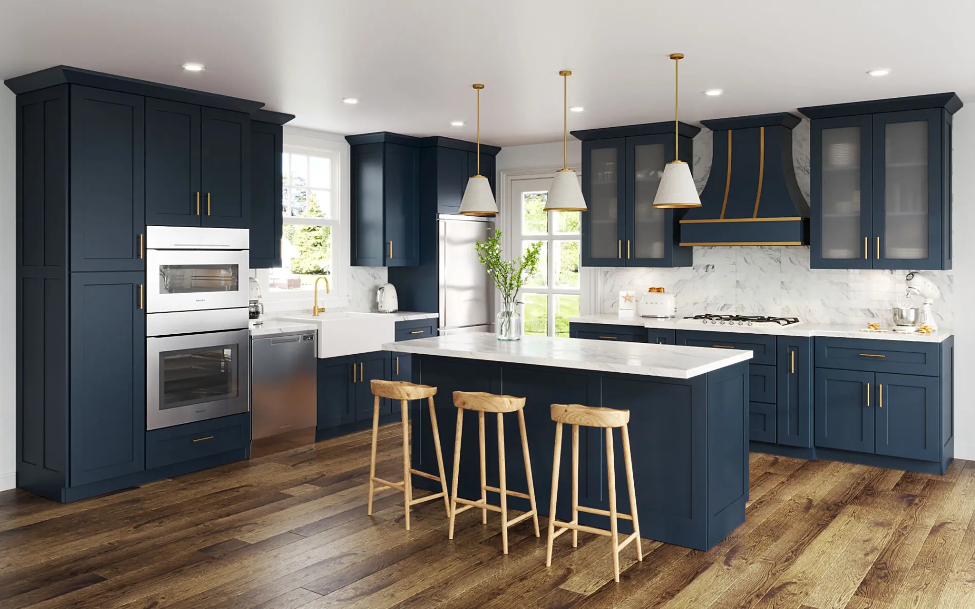 Jarlin Aria Blue Kitchen